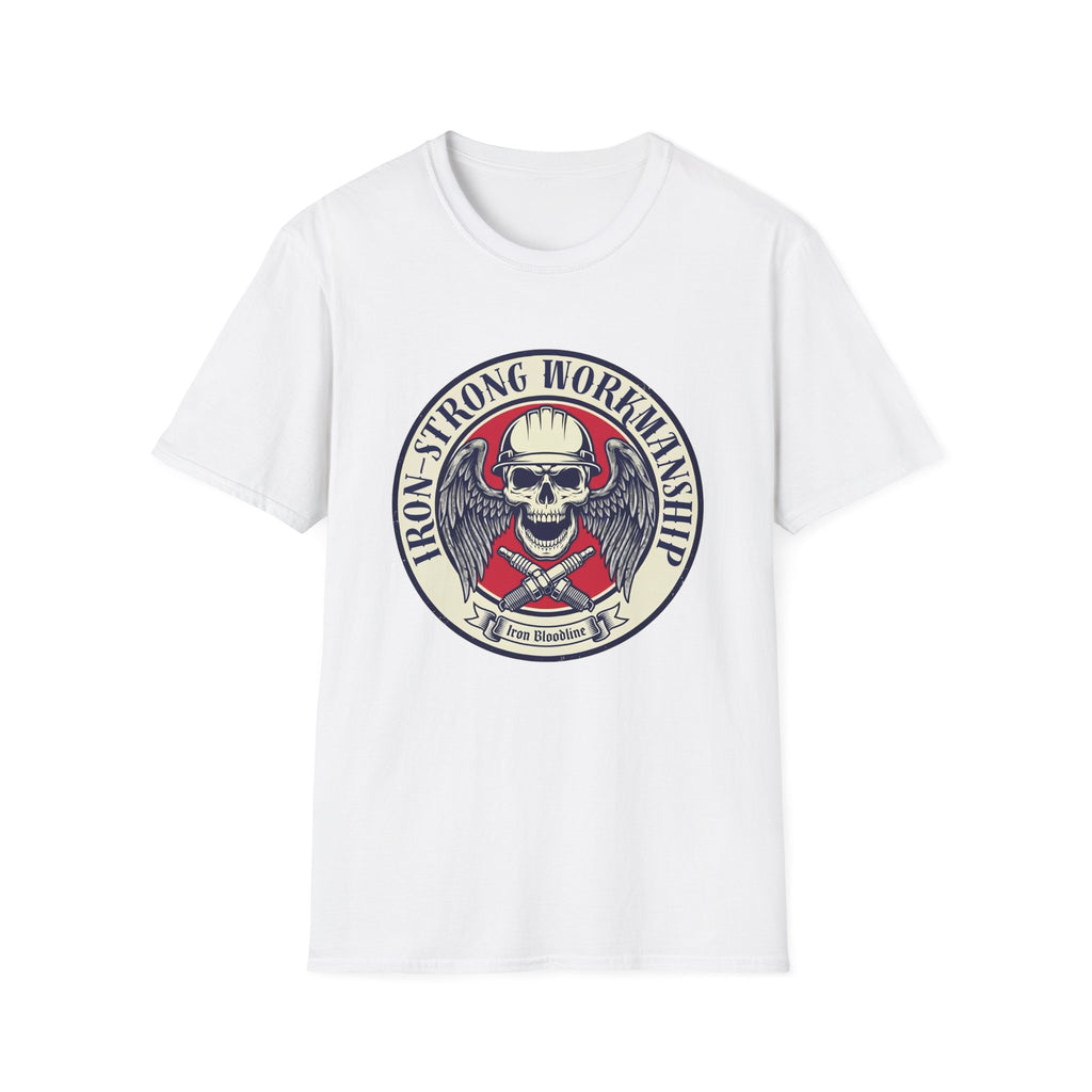 Iron Strong Workmanship Skull and Sparkplugs T-shirt