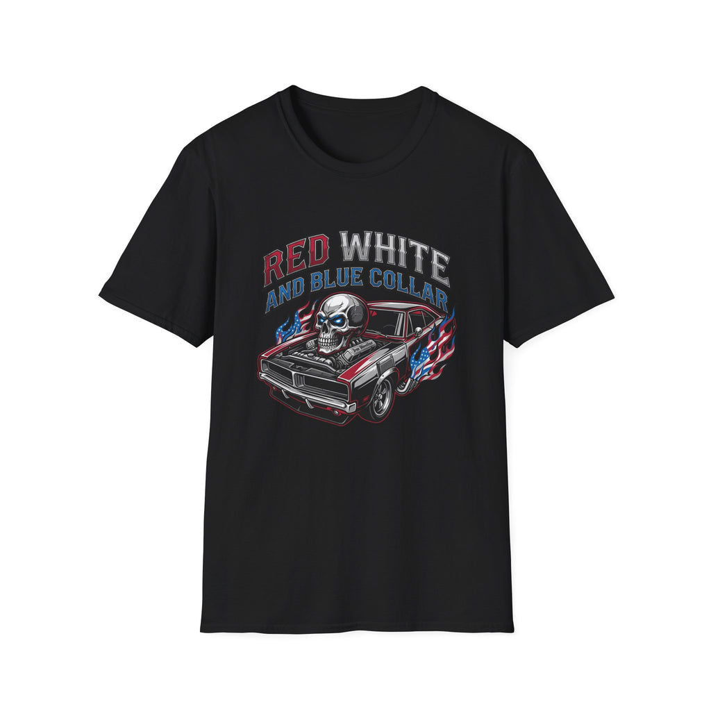 Red White Blue Collar T-shirt