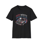 Red White Blue Collar T-shirt