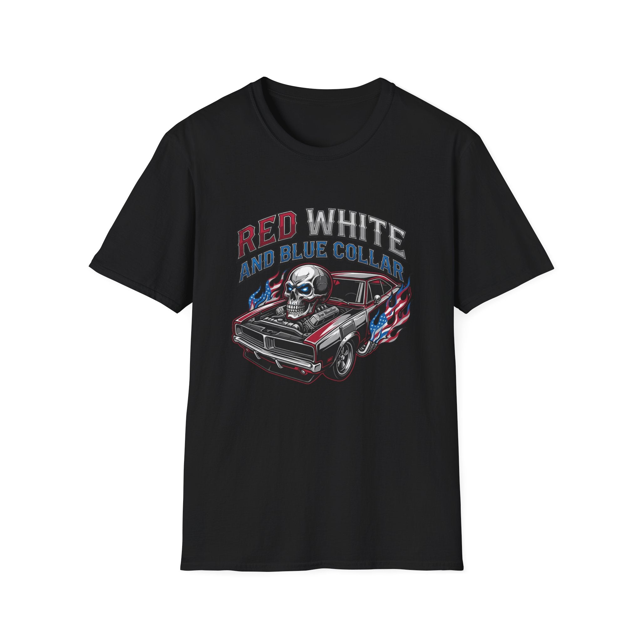 Red White Blue Collar T-shirt
