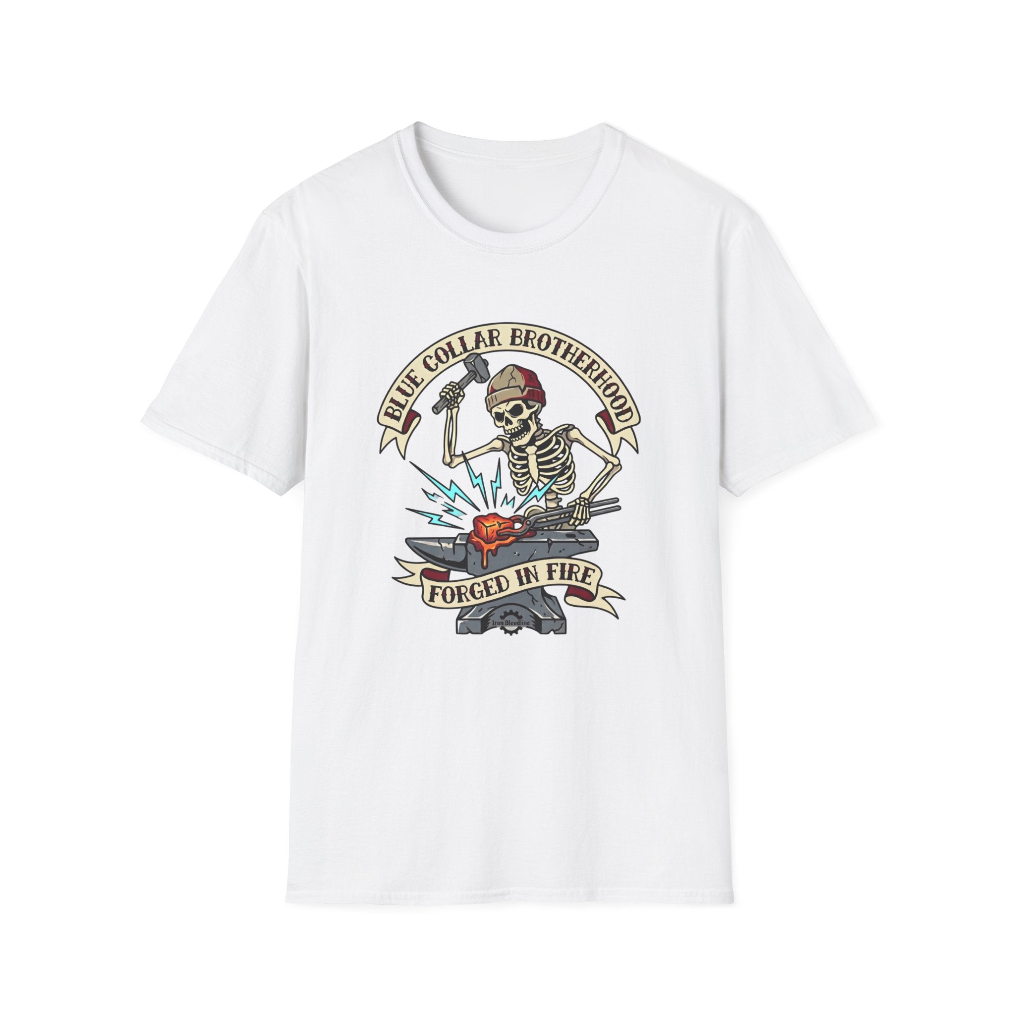 Blue Collar Brotherhood Forged In Fire T-shirt