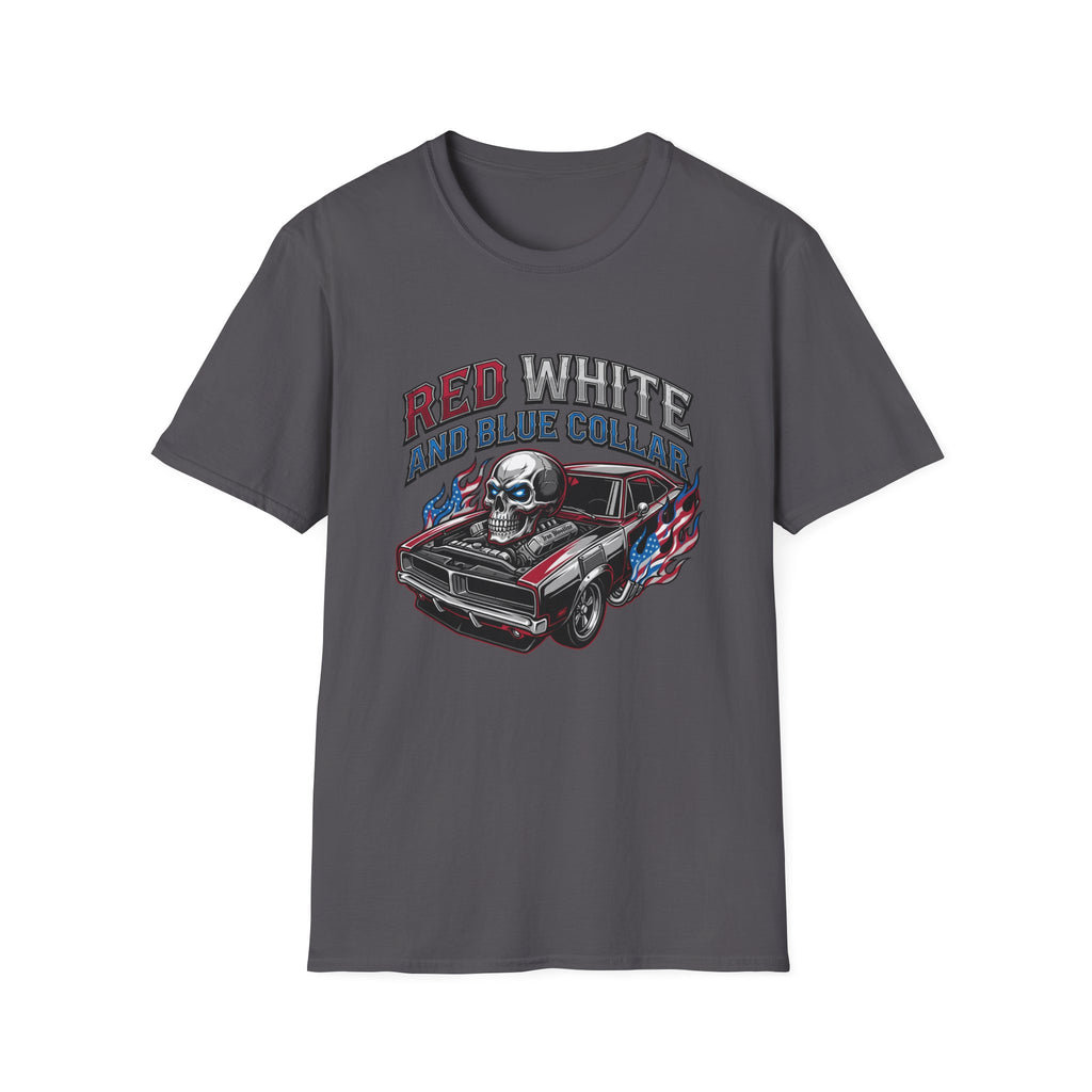 Red White Blue Collar T-shirt
