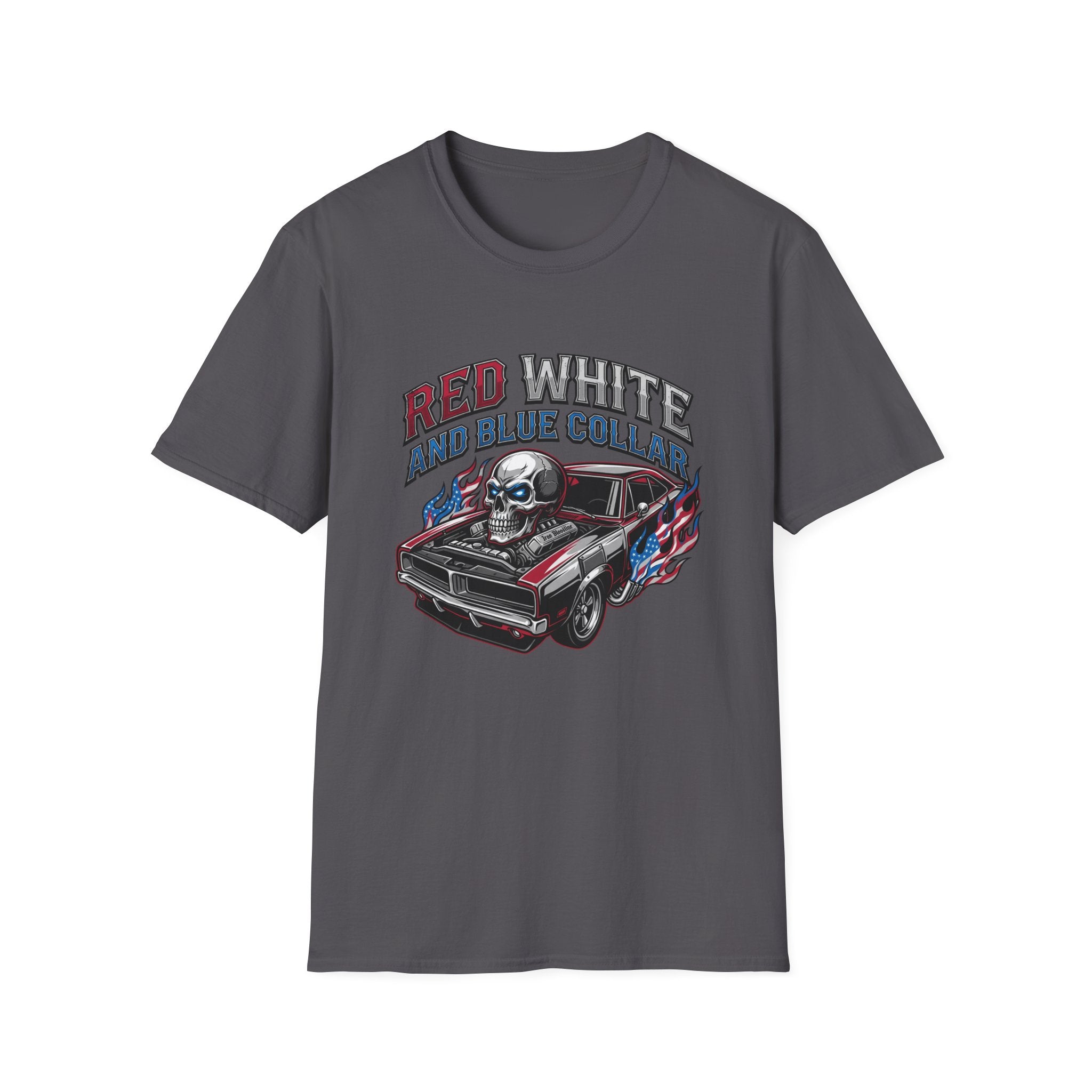 Red White Blue Collar T-shirt