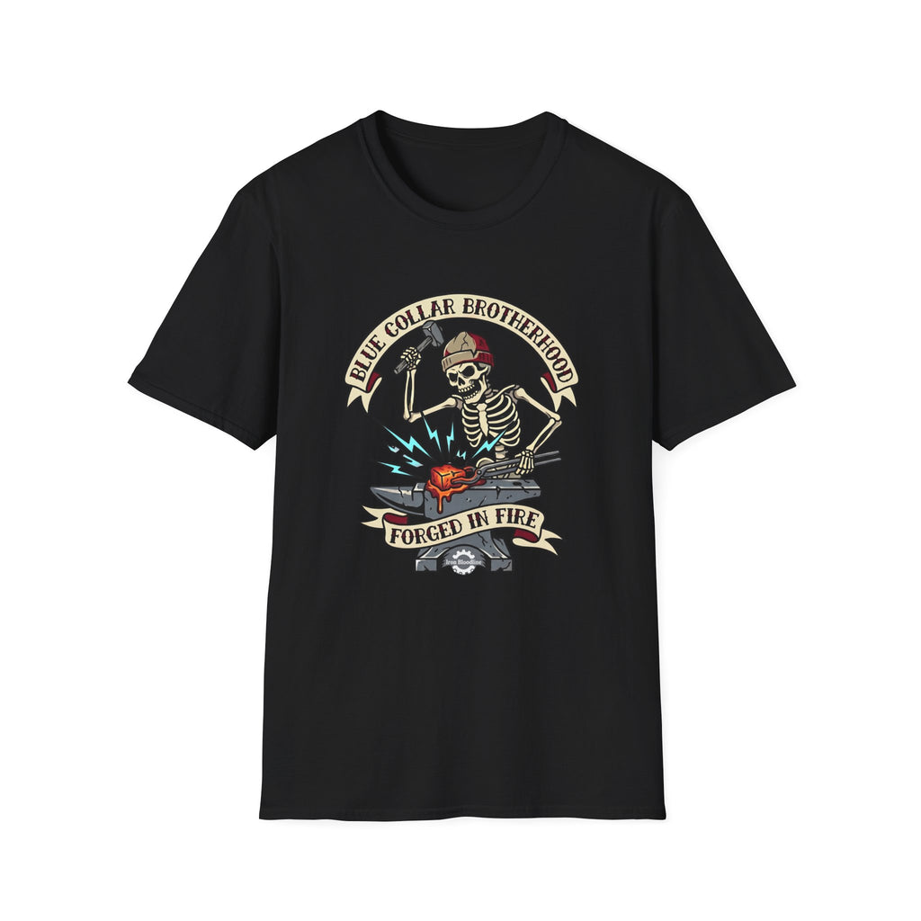 Blue Collar Brotherhood Forged In Fire T-shirt