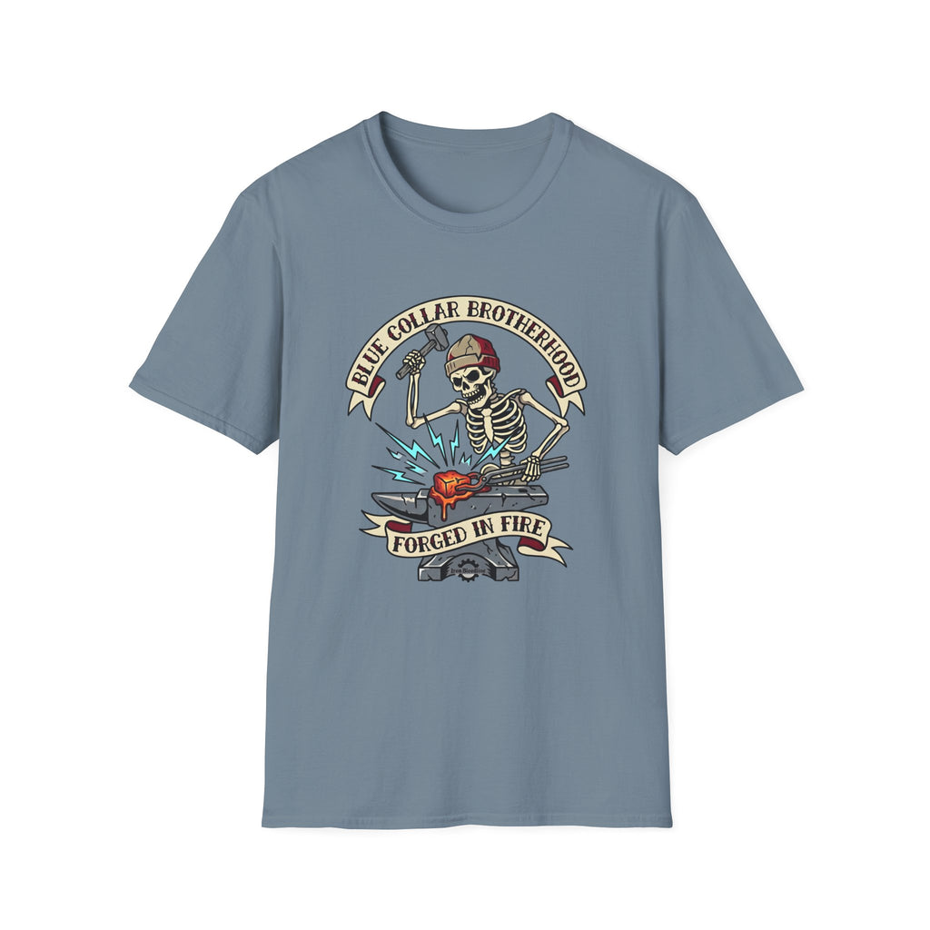 Blue Collar Brotherhood Forged In Fire T-shirt