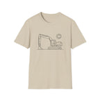 Excavator Line Art T-shirt