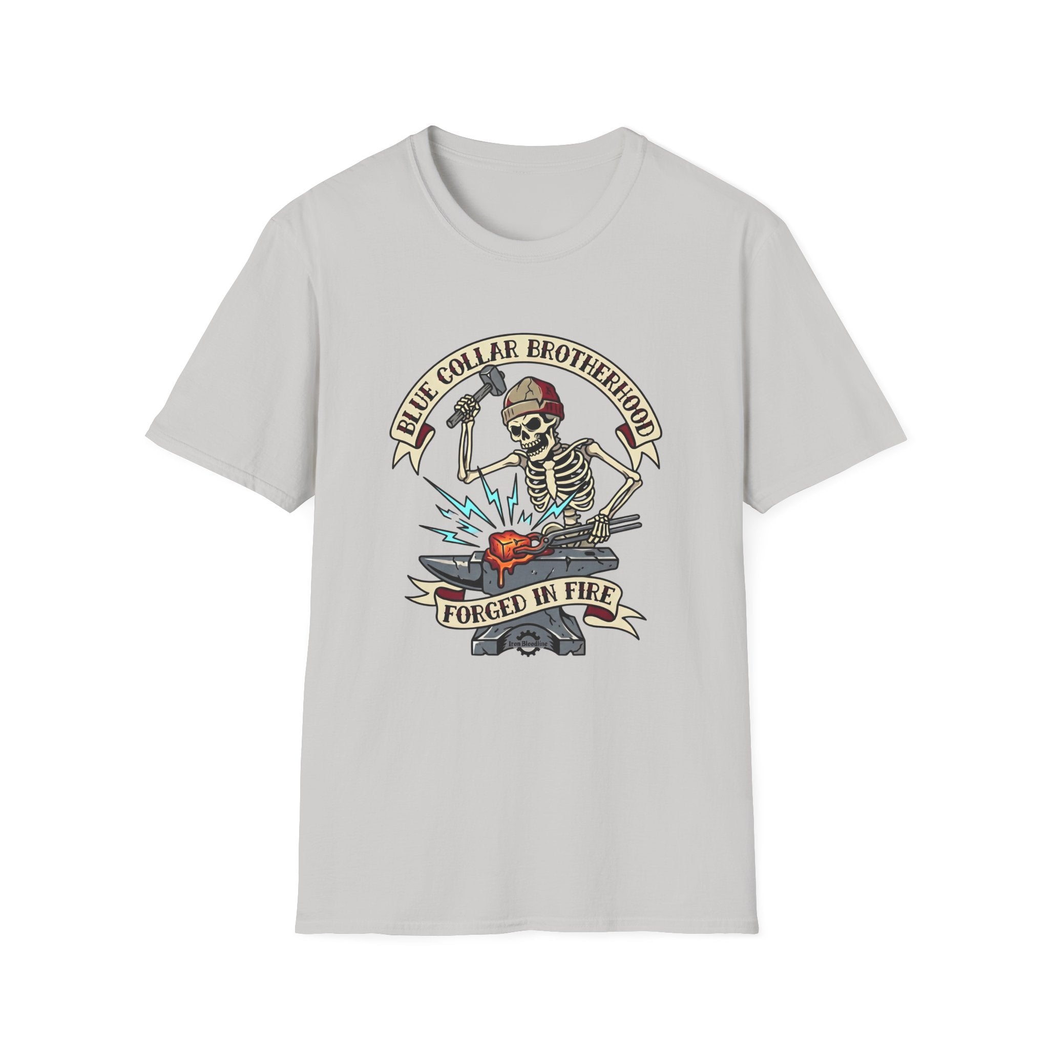 Blue Collar Brotherhood Forged In Fire T-shirt