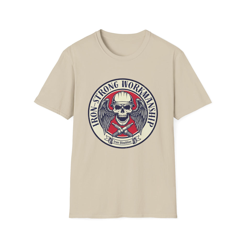 Iron Strong Workmanship Skull and Sparkplugs T-shirt